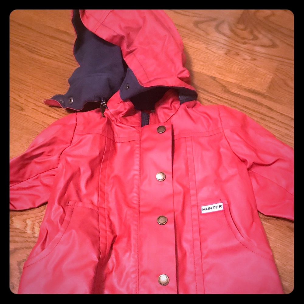 Hunter toddler rain jacket size 2T